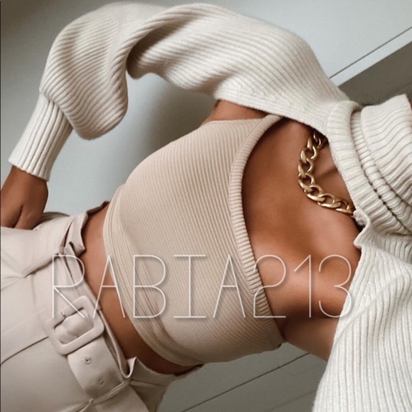 LAST 1!🔥BLOGGERS FAV🔥ZARA KNIT ARM SWEATER - Picture 2 of 16